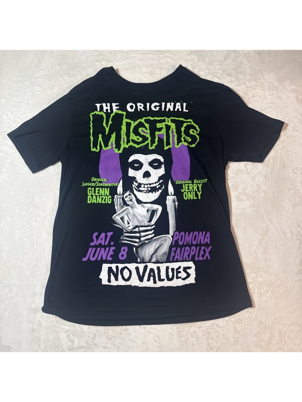 Original Misfits concert shirt XL No Values Festival Pomona Danzig Jerry Only